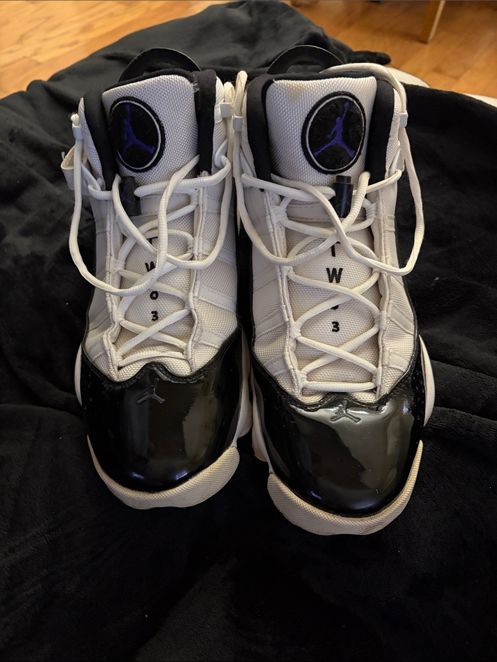Men's Jordan six Rings Concord - White/Black with Purple